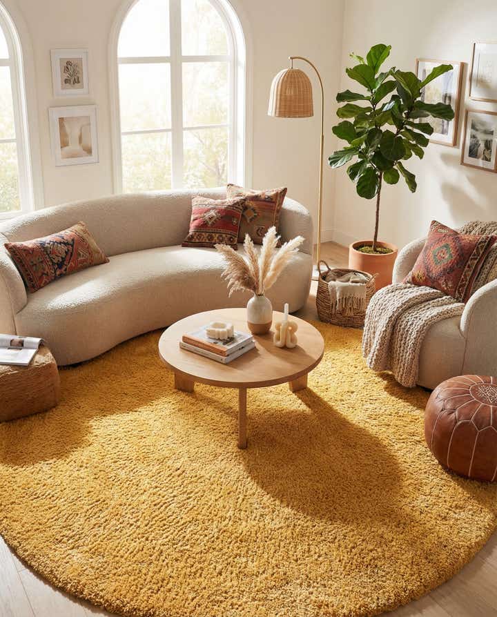10' x 10' Zermatt Shag Round Rug