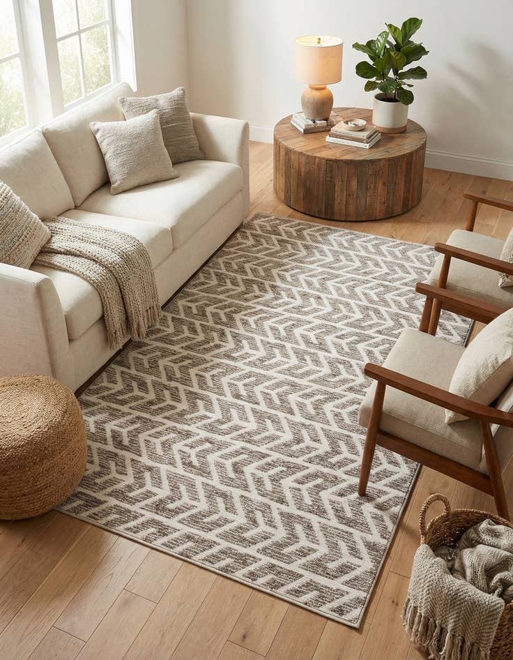 Detail image of 5' x 8' Washable Sabrina Soto Aston Indoor / Outdoor Rug
