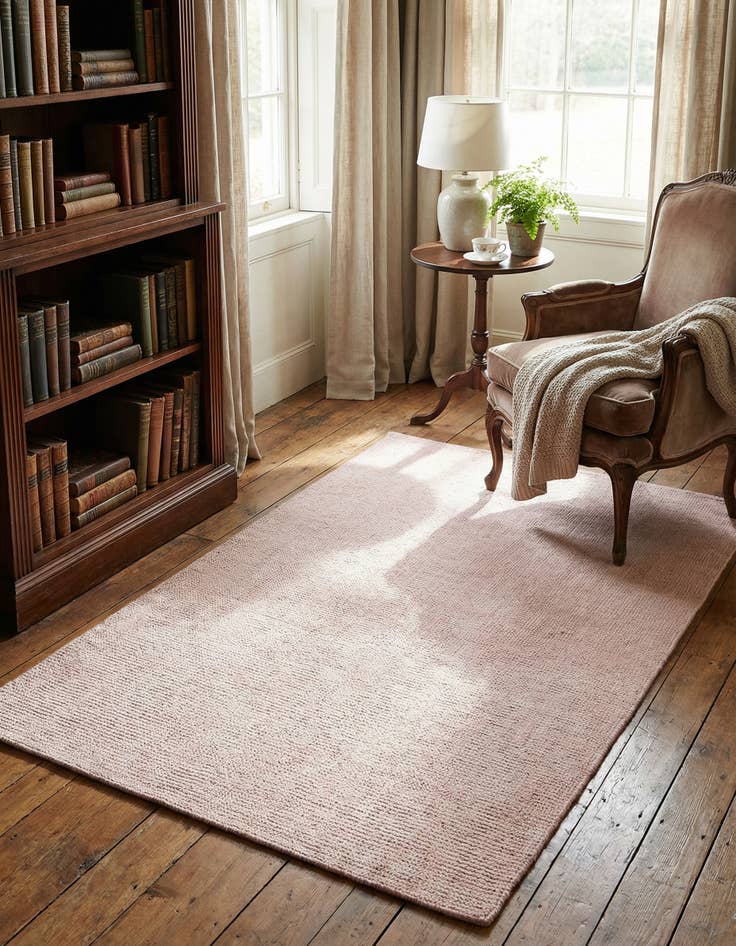 Detail image of 4' 1 x 6' 1 Hand Woven Jill Zarin English Manor Farmhouse Wool Rug