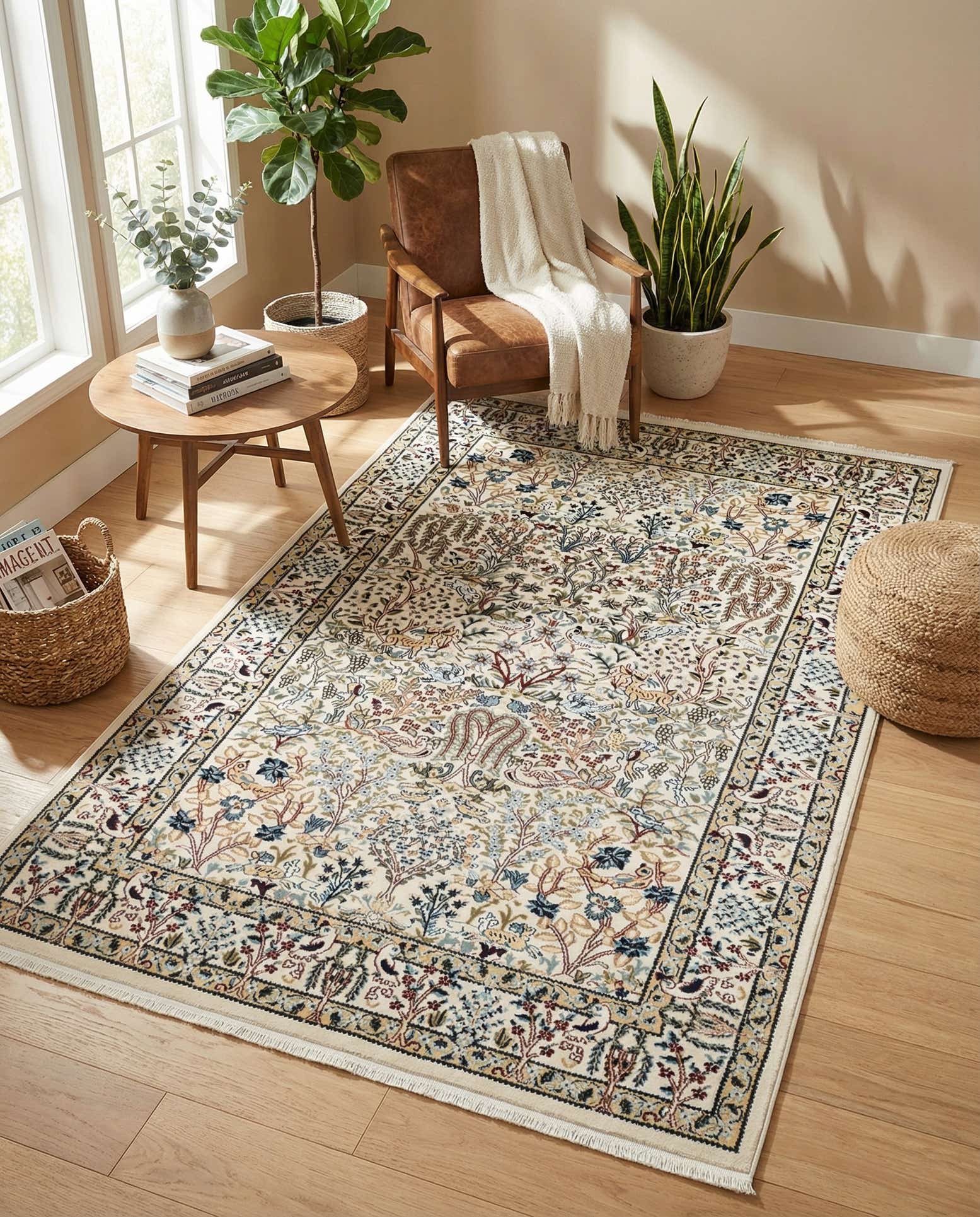 5' 3 x 8' Nain Design Rug