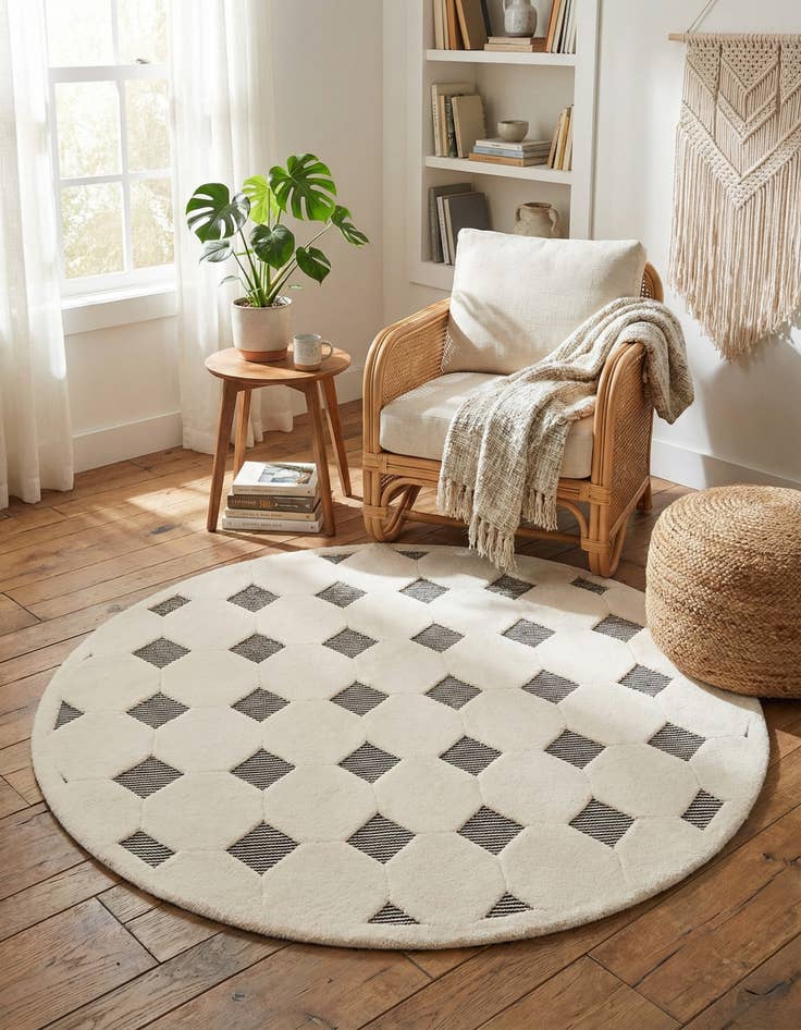 Detail image of 7' 10 x 7' 10 Prismatic Round Rug