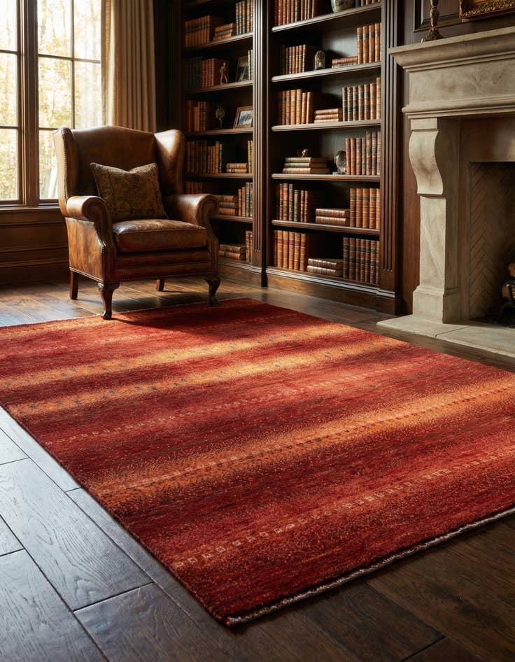 Detail image of 5' 2 x 7' 3 Amaleh Wool Rug