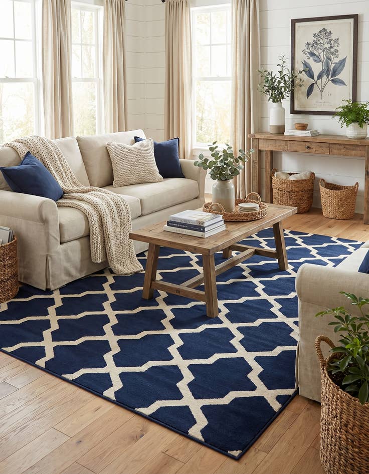 Detail image of 9' x 12' Trellis Rug