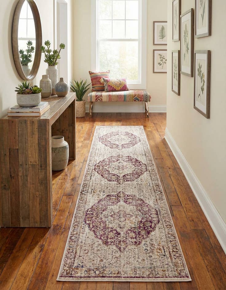 Detail image of 2' 6 x 12' Deepa Runner Rug