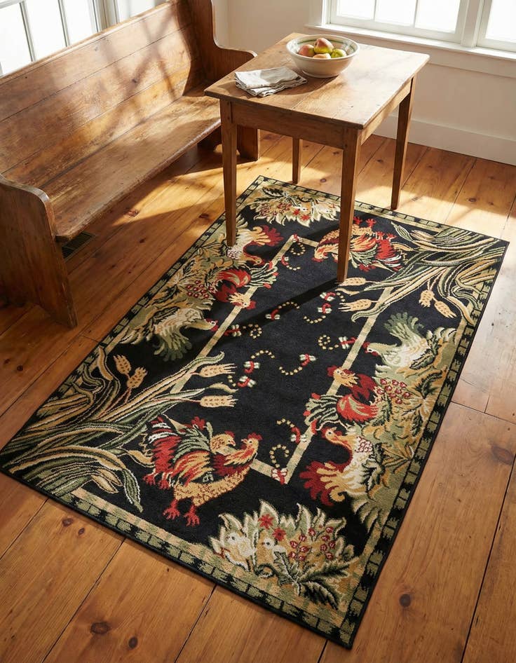 Detail image of 4' x 6' Pastoral Rug