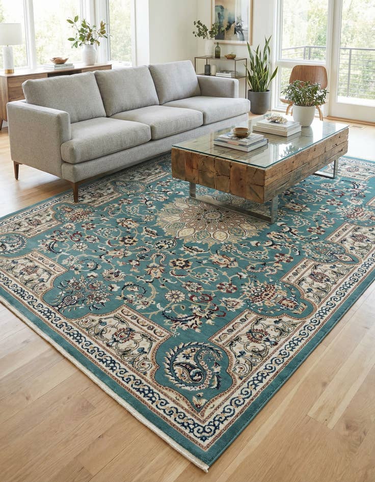 Detail image of 7' 10 x 10' Nain Design Rug