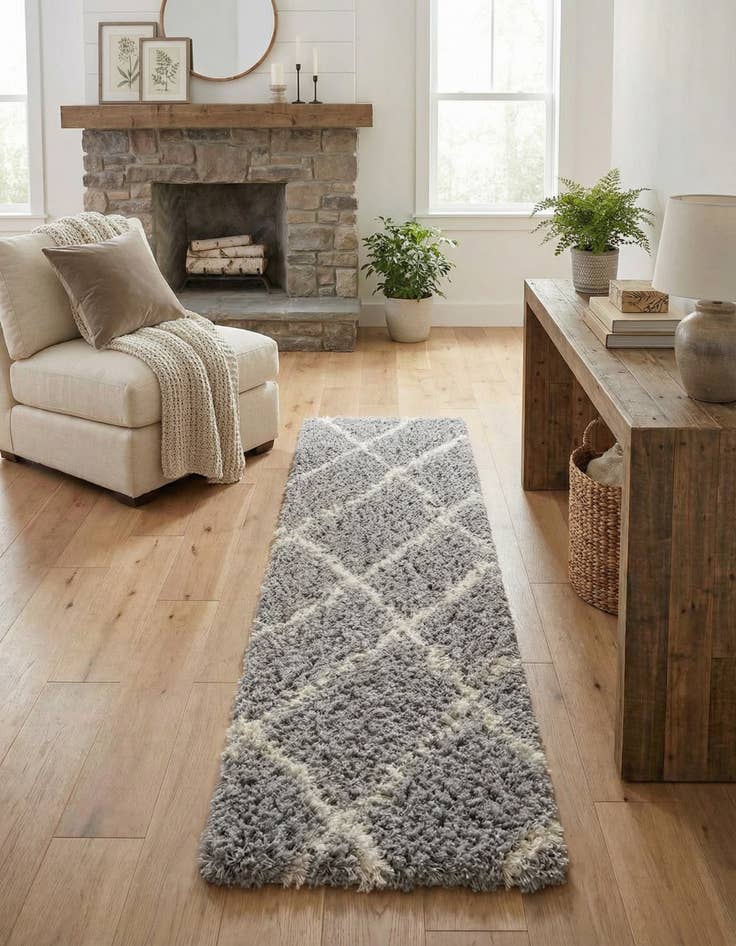 Detail image of 2' x 8' Infinity Shag Runner Rug