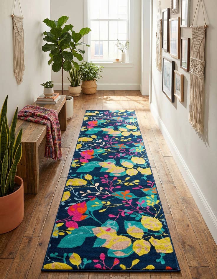 Detail image of 2' x 8' Azalea Runner Rug