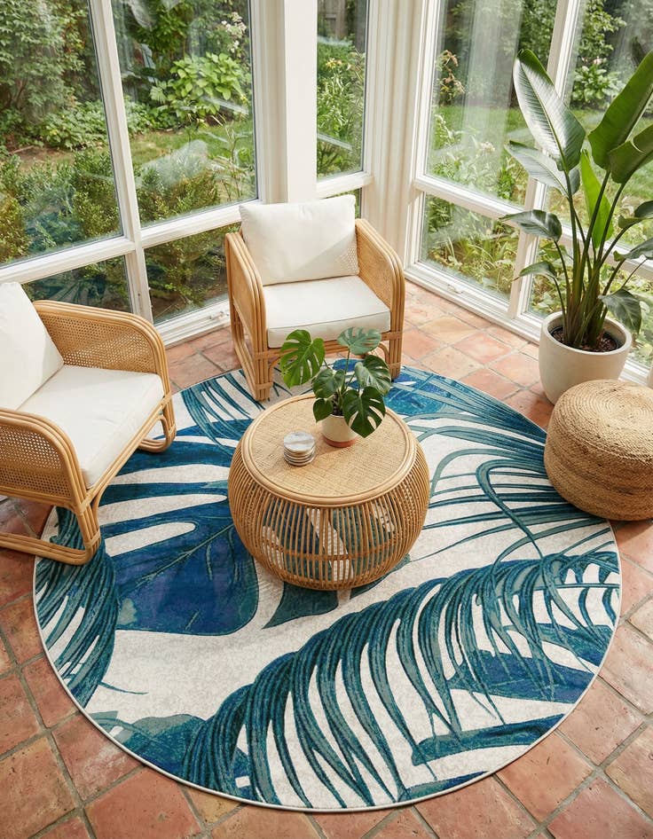 Detail image of 7' x 7' Blossom Round Rug