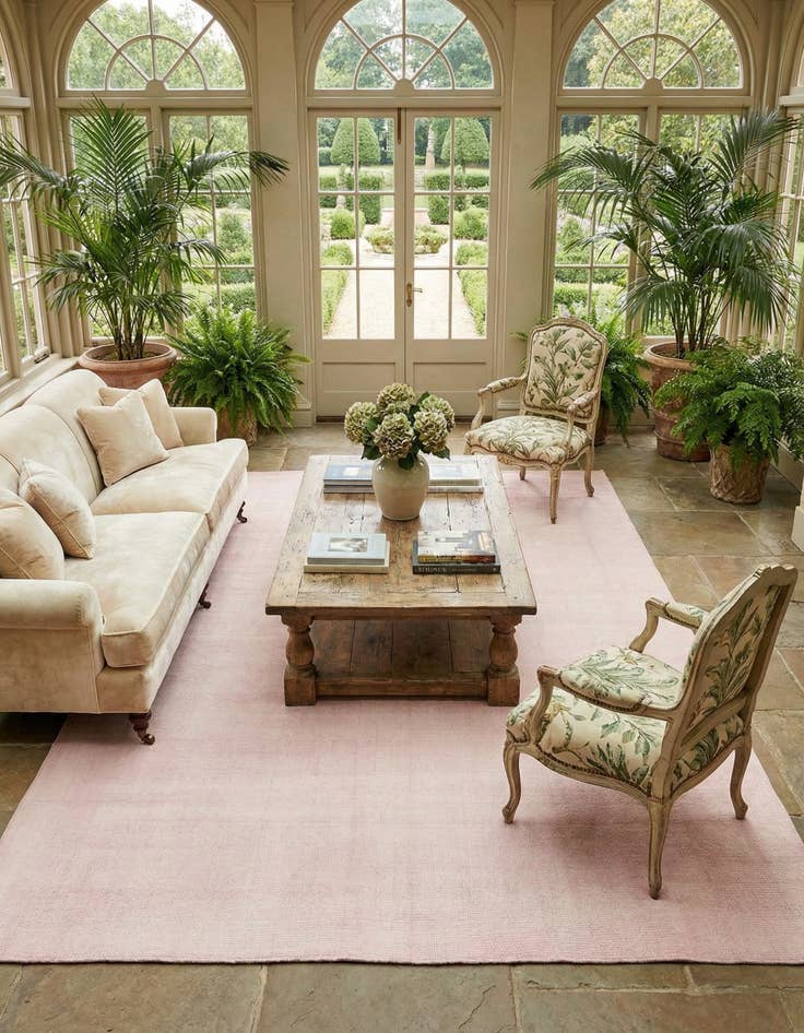 Detail image of 10' x 14' 1  Hand Woven Jill Zarin English Manor Farmhouse Wool Rug