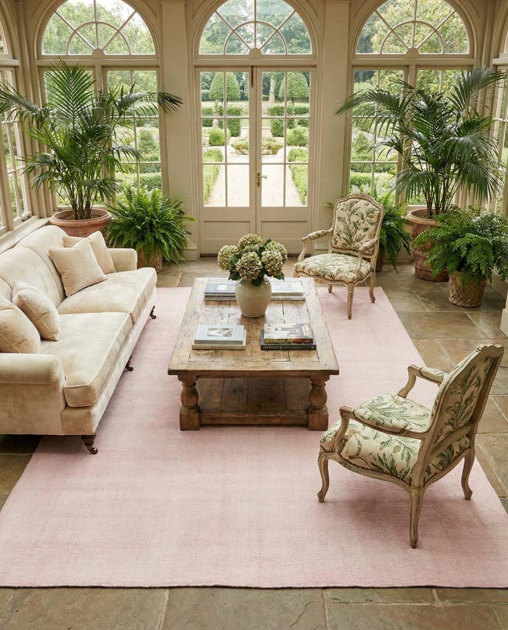 Detail image of 10' x 14' 1 Hand Woven Jill Zarin English Manor Farmhouse Wool Rug