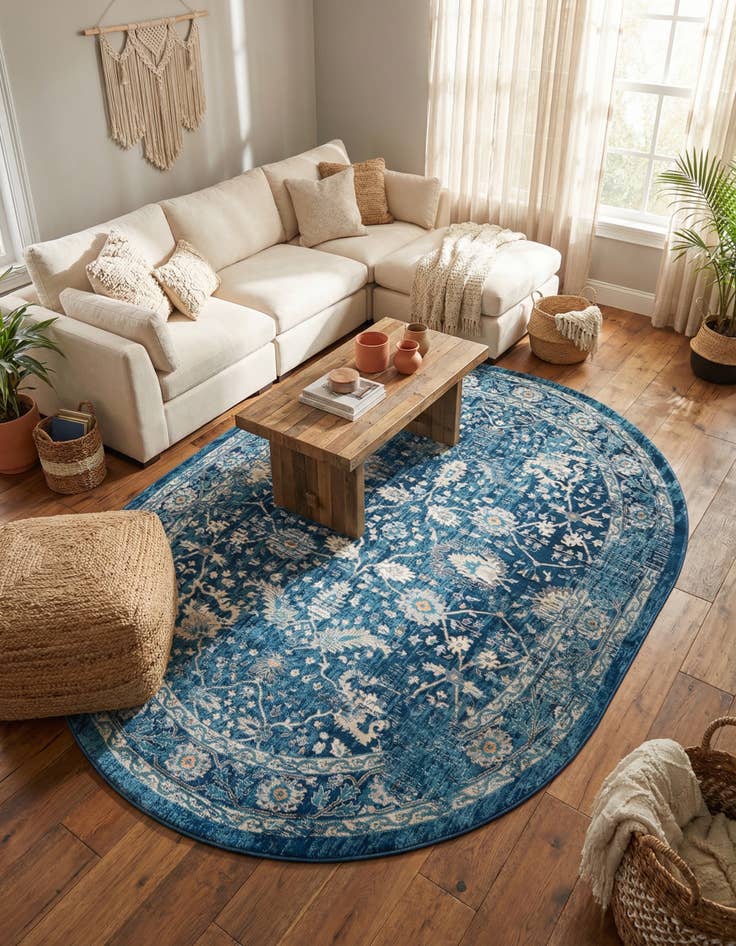 Detail image of 7' 10 x 10' Stockholm Oval Rug