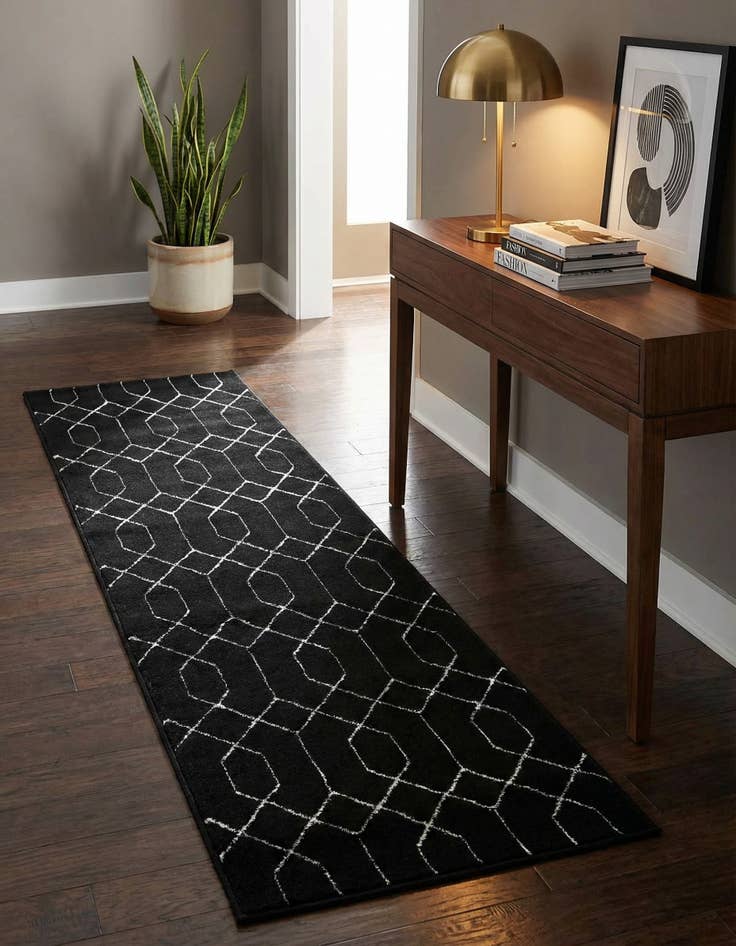 Detail image of 2' x 6'  Marilyn Monroe&trade; Glam Trellis Runner Rug