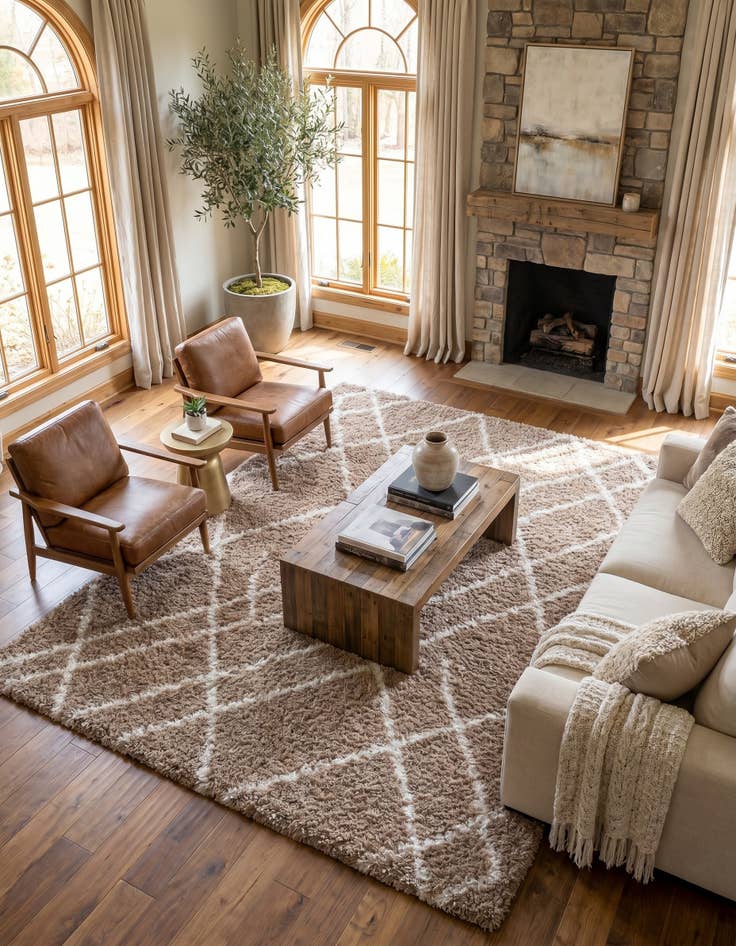 Detail image of 9' 10 x 13' Soft Touch Shag Rug
