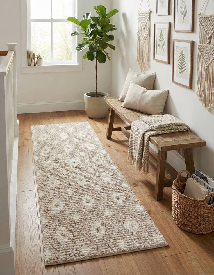 Detail image of 2' x 6' Sepia Runner Rug