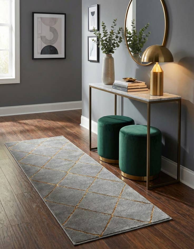 Detail image of 2' x 5' Vogue Geo Runner Rug