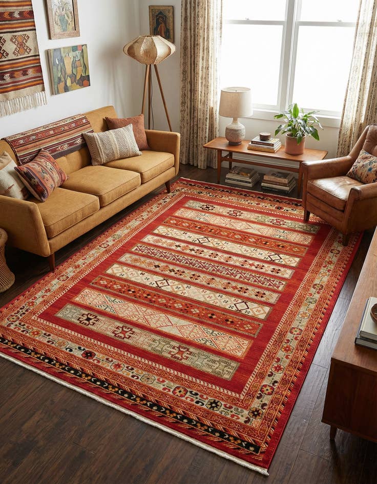 Detail image of 6' x 9' Kashkuli Gabbeh Rug