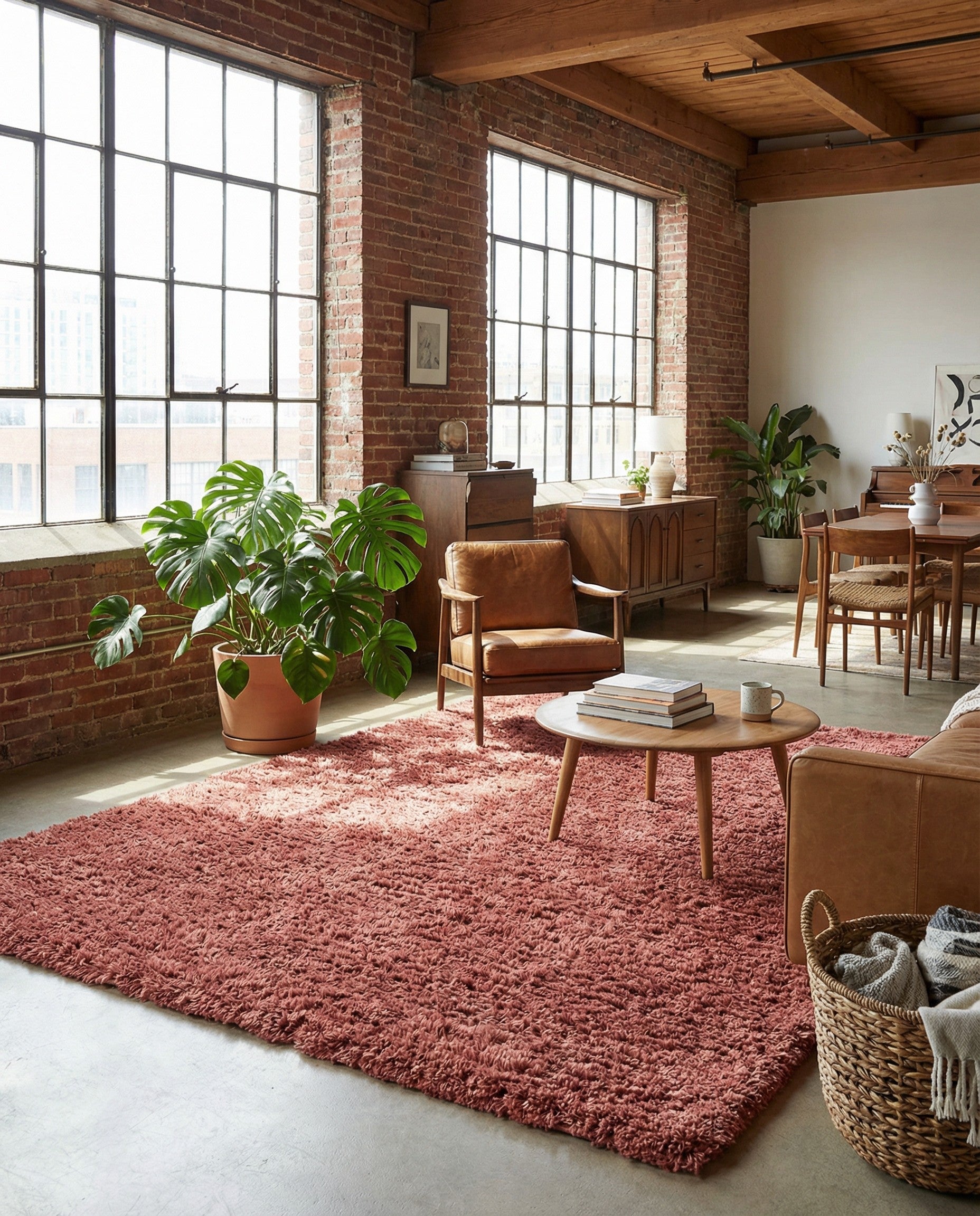 Vintage Rose 6' x 9' Infinity Shag Rug | Rugs.com