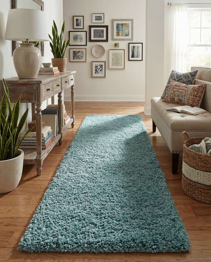 2' 7 x 10' Zermatt Shag Runner Rug
