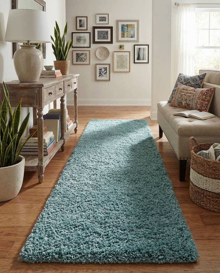Detail image of 2' 7 x 10' Zermatt Shag Runner Rug