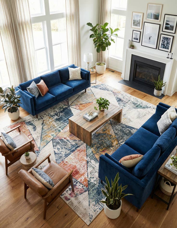 Detail image of 10' 2 x 10' 2 Gemstone Square Rug