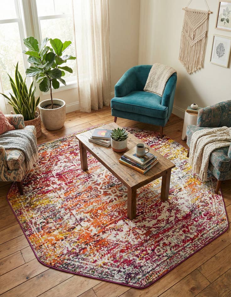 Detail image of 7' 10 x 7' 10 Arlington Octagon Rug