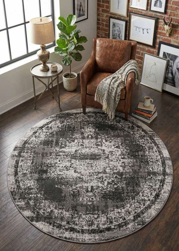 5' 3 x 5' 3 Lucerne Round Rug