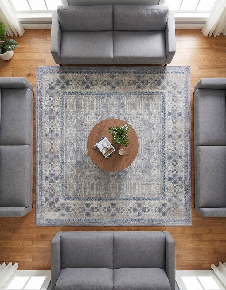 Detail image of 8' x 8' Viola Square Rug