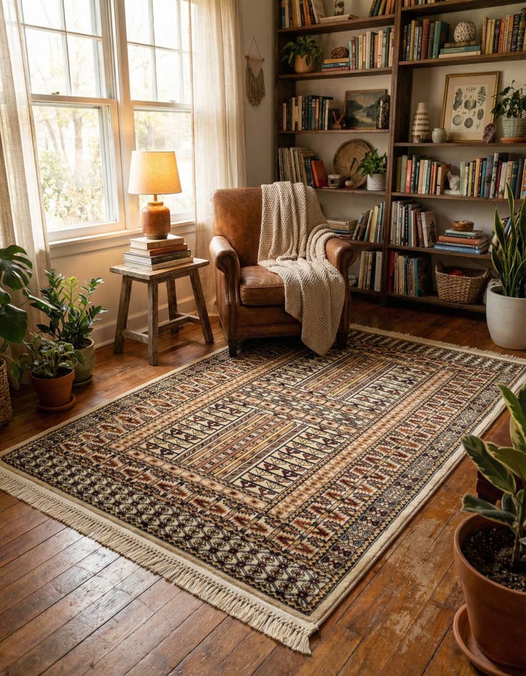 Detail image of 4' x 6' Bokhara Rug