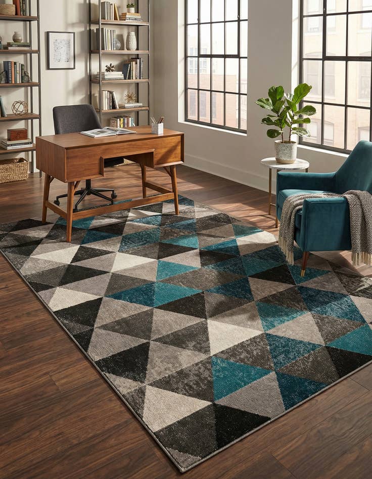 Detail image of 5' 3 x 8' Valencia Rug