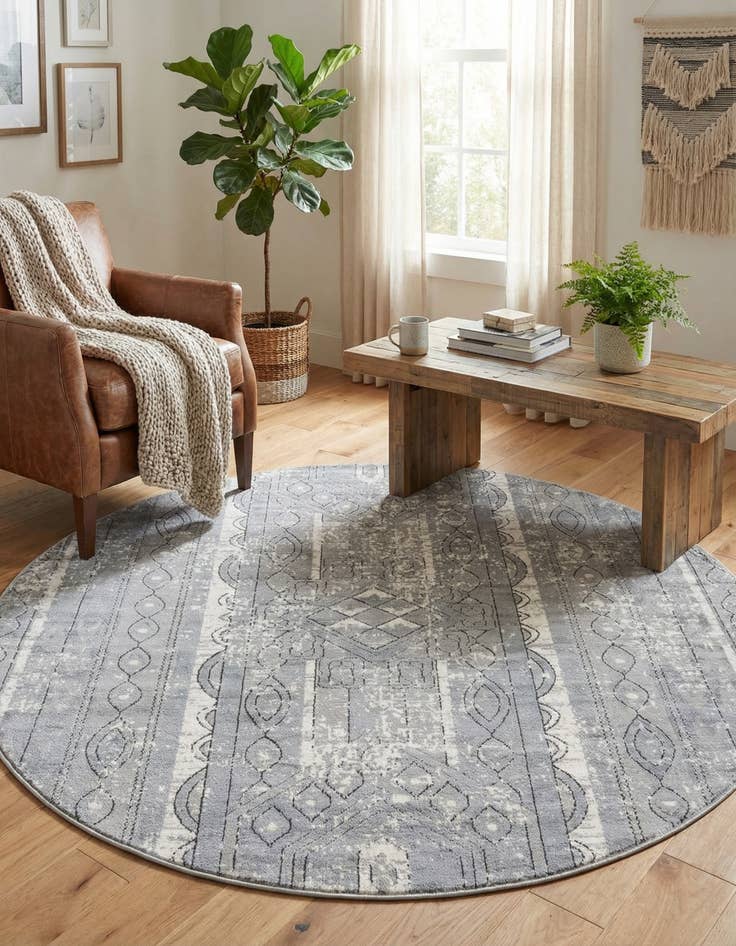 Detail image of 7' x 7' Oregon Round Rug