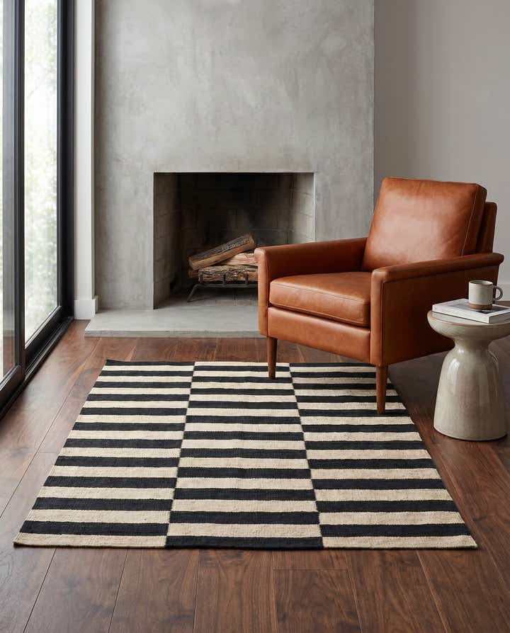 3' 5 x 4' 10 Hand Woven Kilim Modern Wool Rug