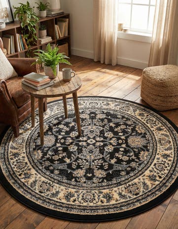 5' 3 x 5' 3 Yasmin Round Rug