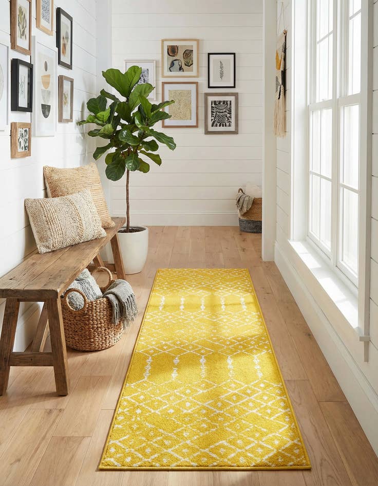 Detail image of 2' x 6' Paxon Trellis Runner Rug