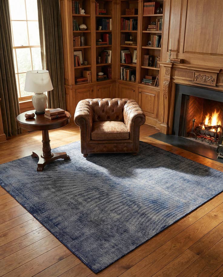 Detail image of 7' 10 x 7' 10 Hand Woven Jill Zarin English Manor Farmhouse Wool Square Rug