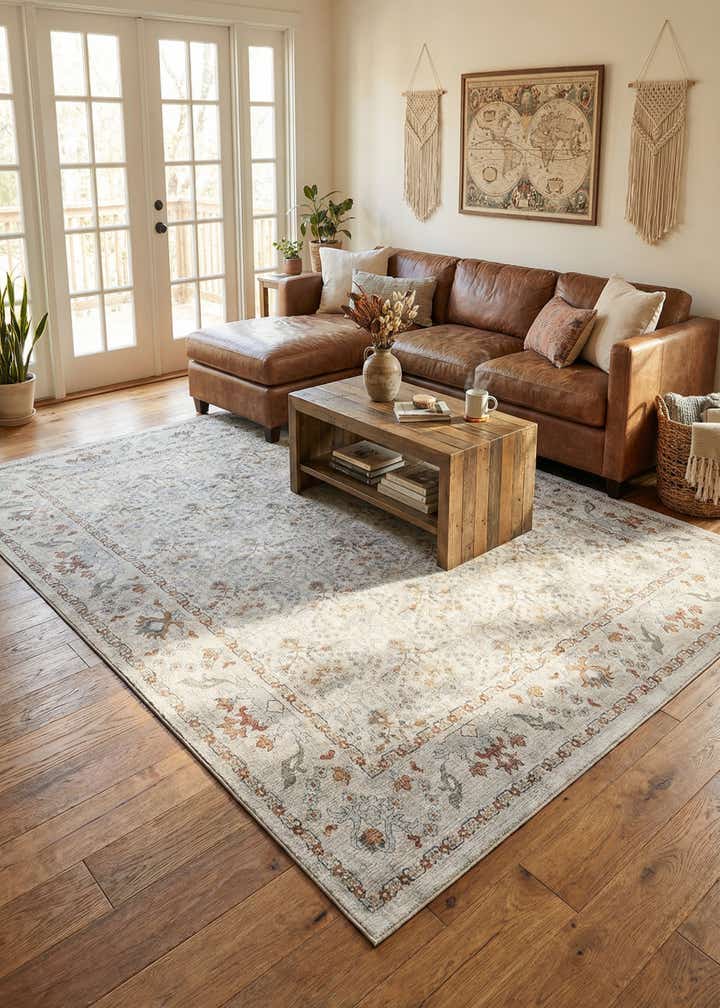 9' 5 x 13' 1 Washable Timeless Rug