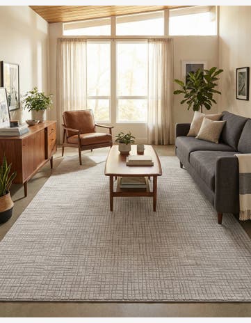 Twilight Stone Gray Textura Designer Rug