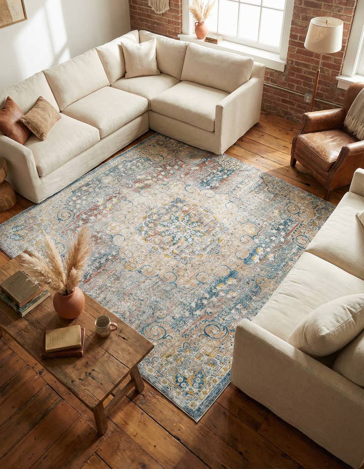 Detail image of 10' 2 x 10' 2 Newport Square Rug