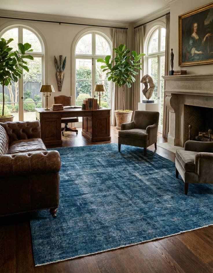 Detail image of 9' 7 x 12' 4 Hand Knotted Ultra Vintage Persian Wool Rug