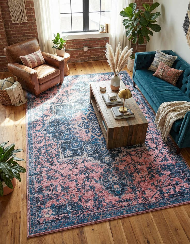 Detail image of 7' 10 x 11'  Washable Renaissance Rug