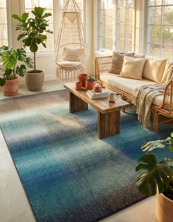 Detail image of 7' x 10' Washable Hyacinth Rug