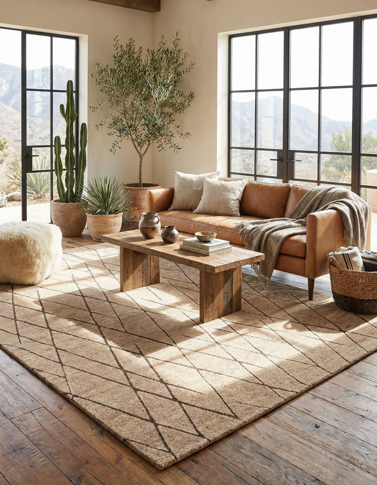 Detail image of 9' x 12' Atlas Moroccan Wool Rug