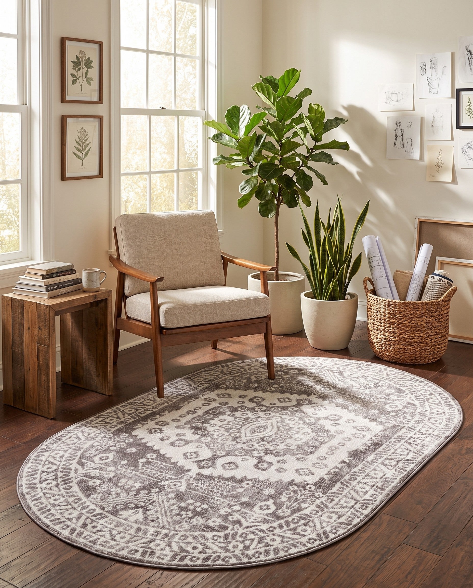 5' x 8' Oxford Oval Rug
