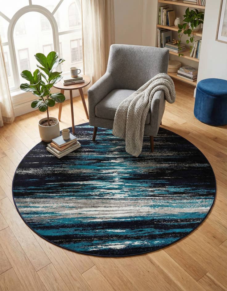 Detail image of 6' 1 x 6' 1 Metropolis Round Rug