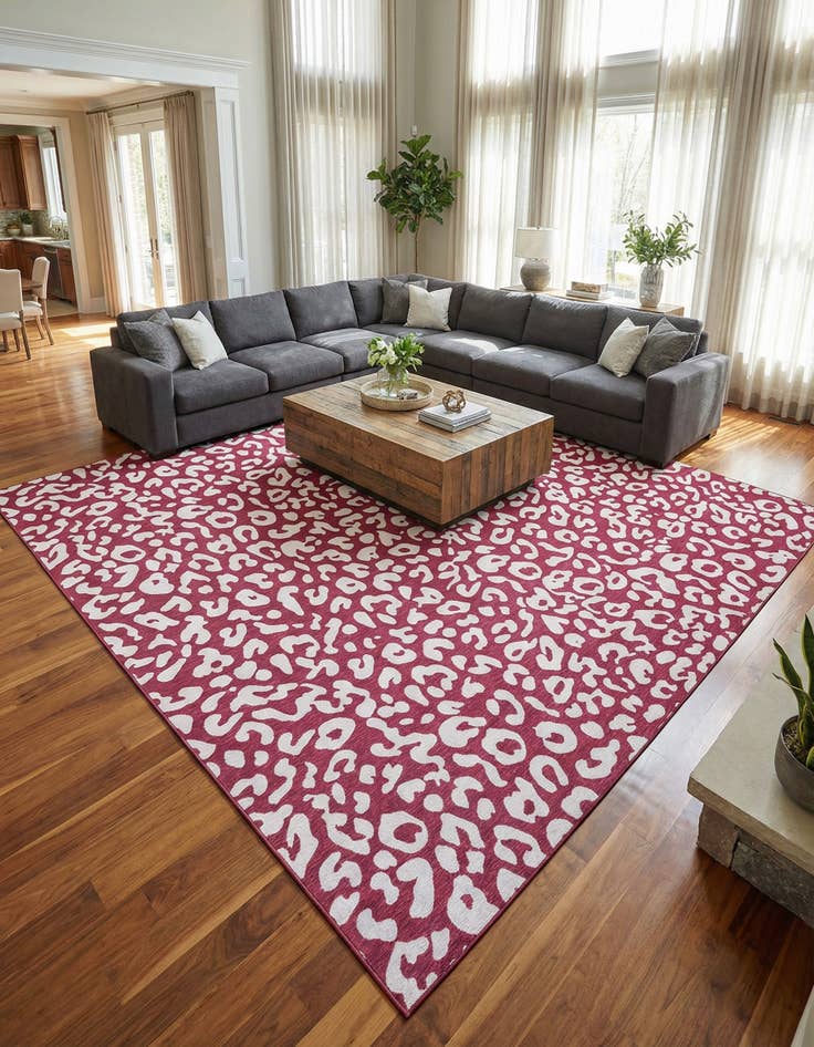 Detail image of 13' x 13'  Washable Safari Indoor / Outdoor Square Rug