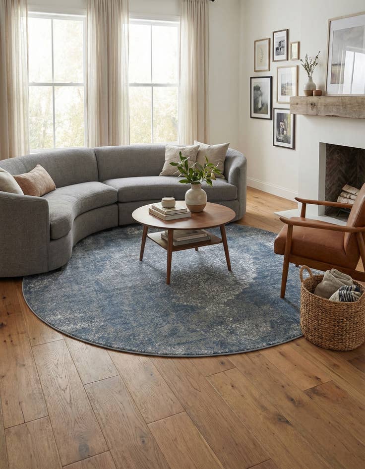 Detail image of 7' x 7' Oregon Round Rug