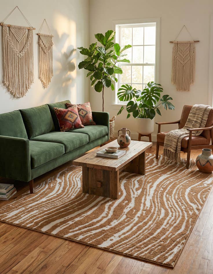 Detail image of 9' x 12' Sepia Rug