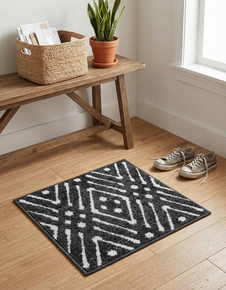 Detail image of 1' 8 x 1' 8 Washable Sabrina Soto Ella Indoor / Outdoor Sample Rug