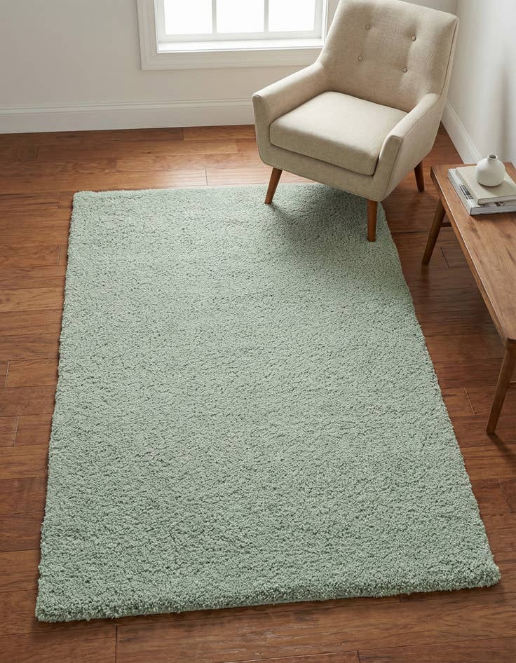 Detail image of 3' 3 x 5' 3 Solid Frieze Rug