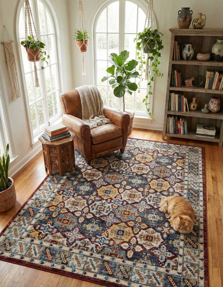 Detail image of 7' 10 x 10' Kamala Washable Rug